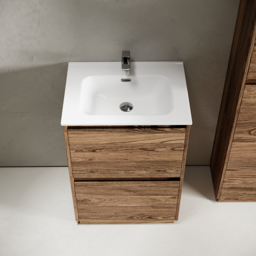 Тумба под раковину Sancos Libra Floor LB60FECH 60х50 напольная цвет коричневый - фото 5